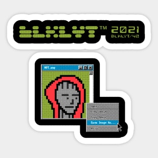 BLKLYT/40 - SAVE IMAGE AS Sticker